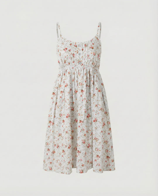 Damen florales Blümchen-Minikleid