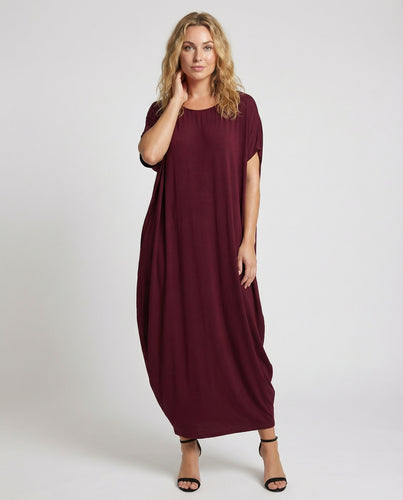 Damen Oversize-Loungekleid mit Fledermausärmeln