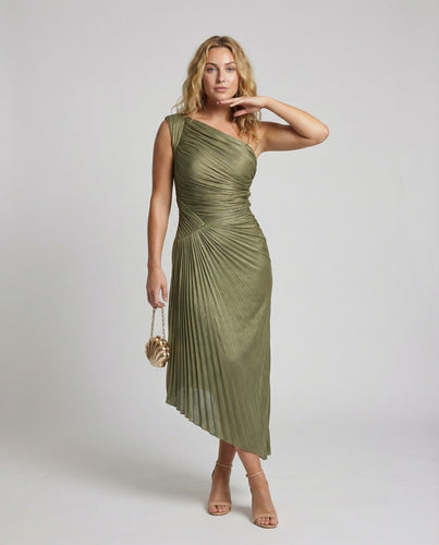 Damen elegantes Gala-Abendkleid mit Plissee-Rock