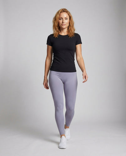Damen hochgeschnittene Leggings mit Bauchstütze