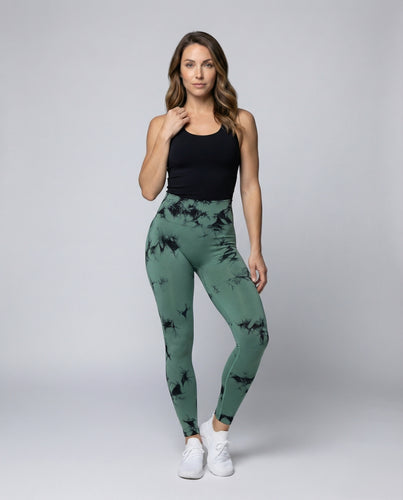 Damen nahtlose Yoga-Leggings mit Meshzonen