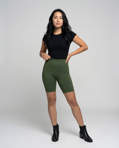 Damen Radlerhose mit formender Bauchzone