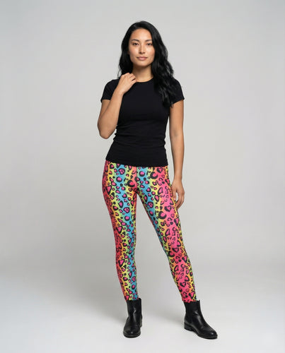 Damen gemusterte Leggings mit Sternmotiv