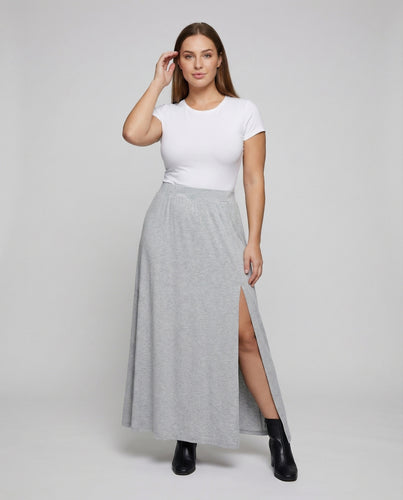 Damen Lagen-Maxi-Rock mit tiefem Seitenschlitz