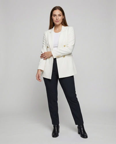 Damen doppelreihiger Boyfriend-Blazer