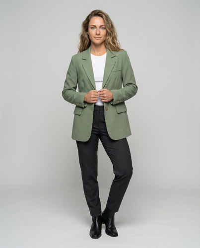 Damen eleganter Einreiher-Blazer mit Zierknöpfen