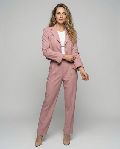 Damen elegantes Tailleur-Set mit kurzem Blazer