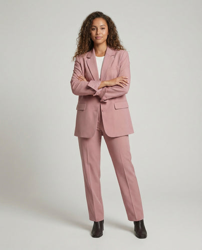 Damen Statement Weitbein Blazer-Hosen-Set