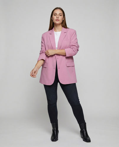 Damen Kompakte Zweiknopf Boxy-Blazer