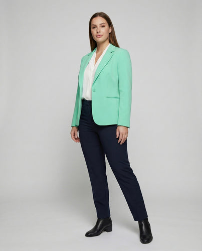 Damen Formgebende Princessnähte Stretchblazer