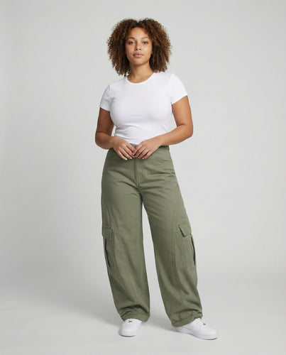 Damen Praktische Stufeneinsätze Cargohose