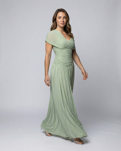 Damen Exquisite Ein-Schulter-Drapierung Abendkleid