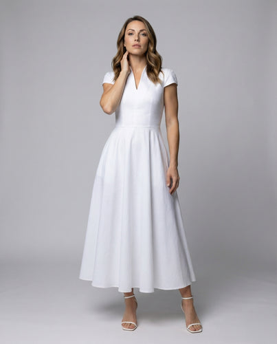 Damen Förmliche Korsagen-Stil Standesamtkleid