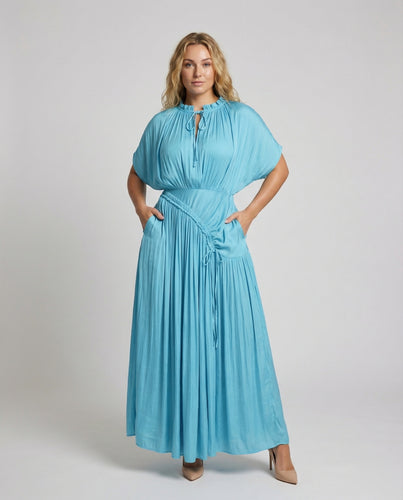 Damen Gala Knotendetail Kaftankleid