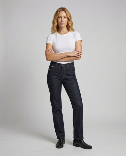 Damen Jeanshose Weitbein Denim