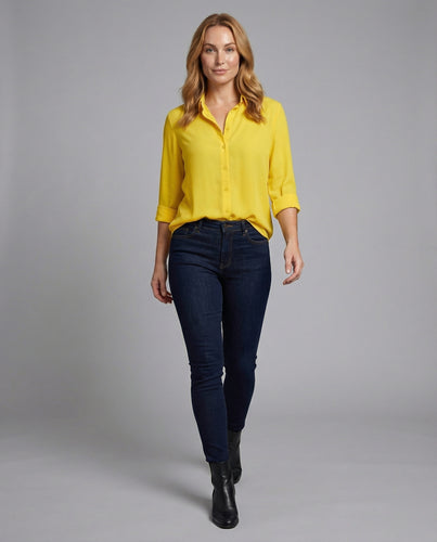Damen Hemdbluse Spitze Ballonärmel