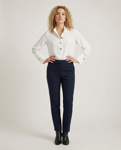 Damen Hemdbluse Oversize Knöpfe