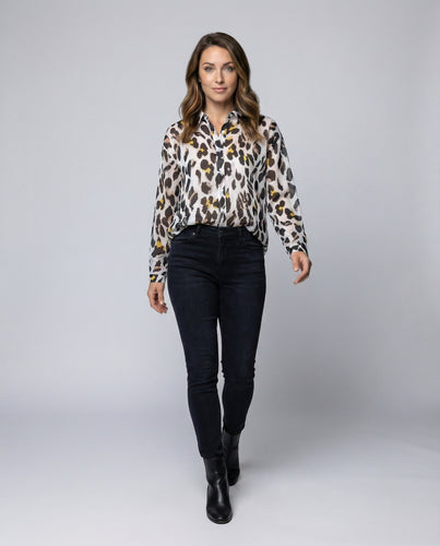 Damen Hemdbluse Satinimitat Locker
