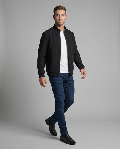 Herren Zip-Blouson Modern Minimalistisch