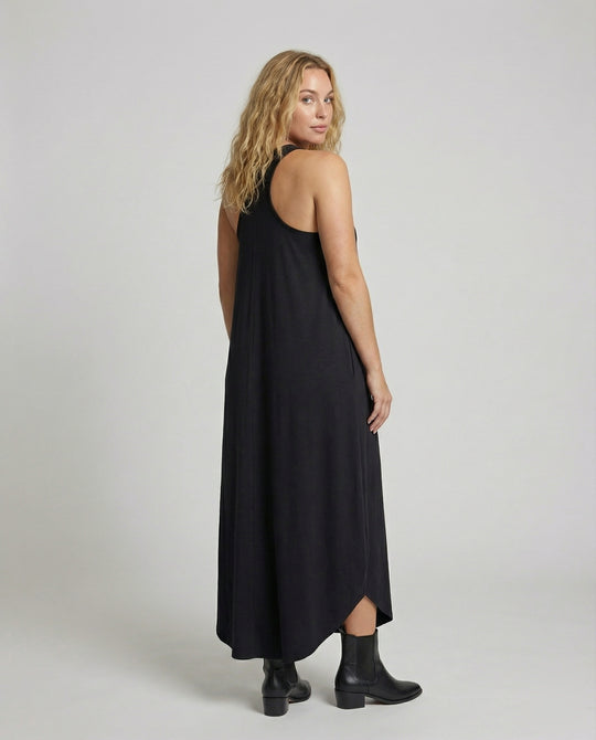 Damen Tulpen Maxikleid mit schmalen Trägern