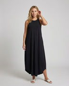 Damen Tulpen Maxikleid mit schmalen Trägern