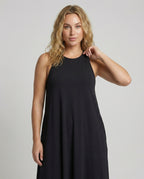 Damen Tulpen Maxikleid mit schmalen Trägern