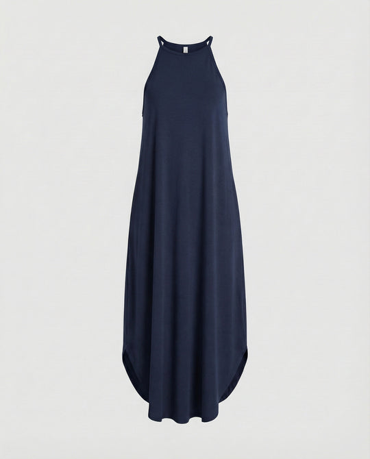 Damen Tulpen Maxikleid mit schmalen Trägern