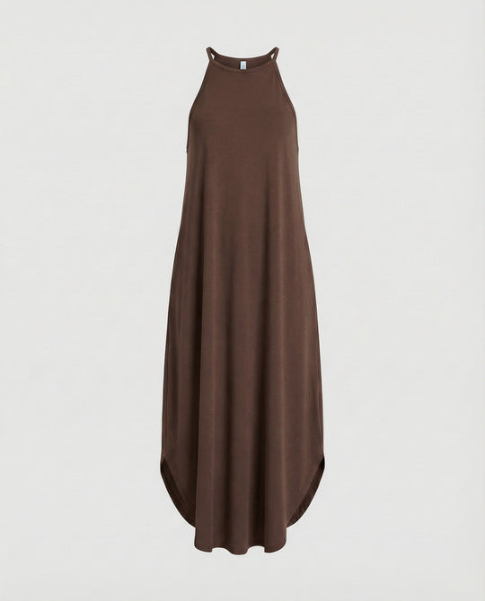 Damen Tulpen Maxikleid mit schmalen Trägern