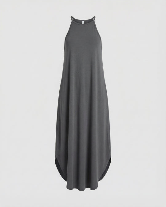 Damen Tulpen Maxikleid mit schmalen Trägern