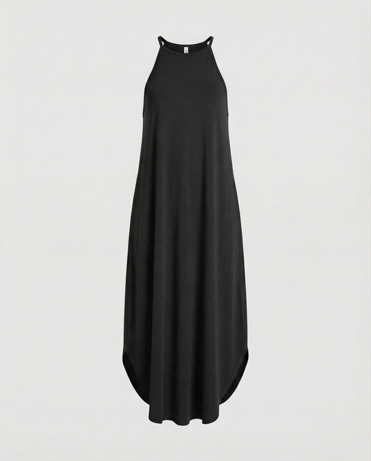 Damen Tulpen Maxikleid mit schmalen Trägern