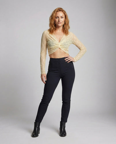 Damen Netz Bolero mit Diamantstrick