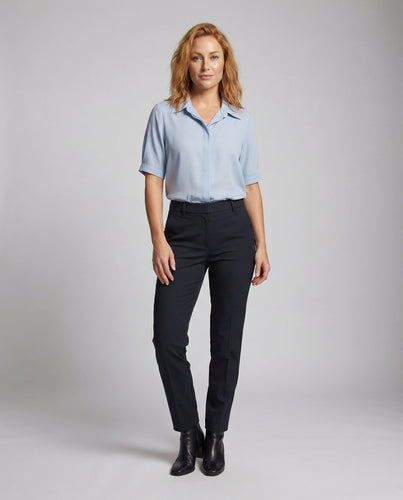 Damen Satin Oversize-Drapierbluse