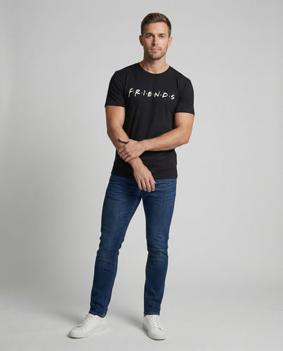 Unisex Grafik-Print Baumwollshirt