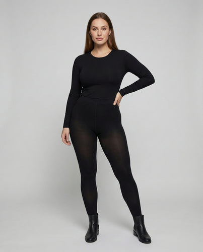 Damen nan hochgeschnittene Thermo-Shaping-Strumpfhose mit extra Stretch und formendem Komfortbund R&B