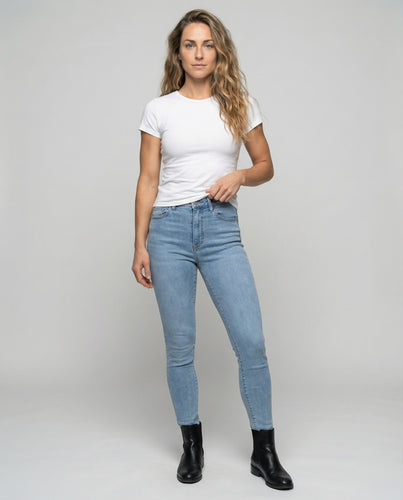 Damen nan Thermo-Stretch-Skinny-Jeans mit hohem Bund, elastischem Komfort und Teddyfutter R&B