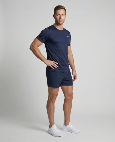 Herren nan atmungsaktives Laufshirt mit Mesh-Struktur und schnelltrocknender Funktionsfaser R&B