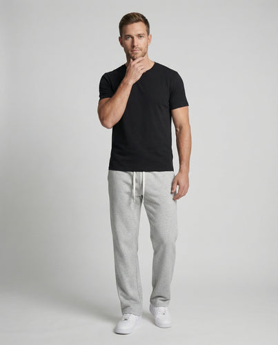 Herren nan weite Jersey-Loungehose mit Tunnelzugbund, seitlichen Eingrifftaschen und entspanntem Schnitt R&B