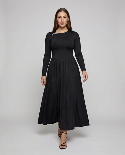 Damen Festliche Lange Spitze Abendkleid