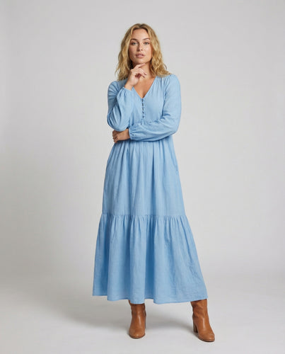 Damen Lässige Leinenoptik Leinenoptik Maxikleid