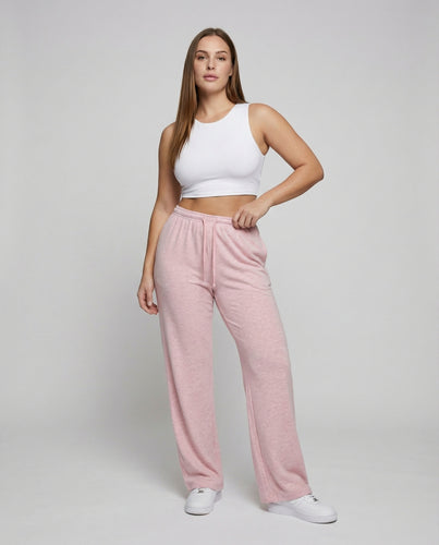 Damen Extraweiche Ausgestellter Saum Jersey Relaxhose