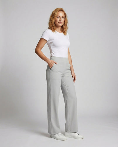 Damen Schlichte Gerades Bein Jersey Jersey-Palazzohose