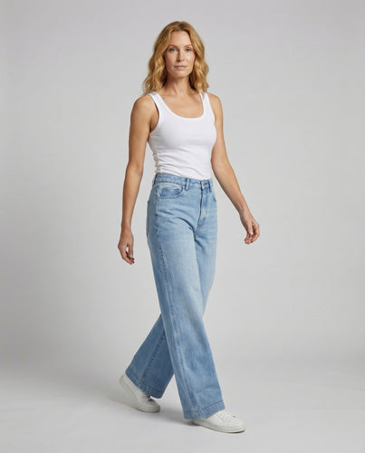 Damen Urbane Boulevard-Stil Denim Boulevard-Jeans