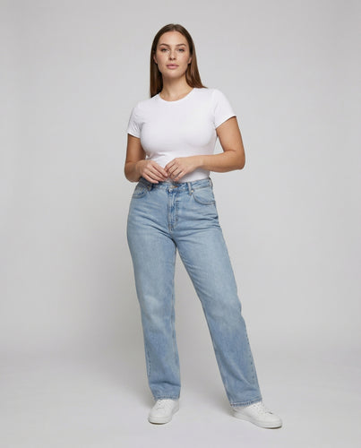 Damen Modische Ballonförmige Beine Denim Jeans