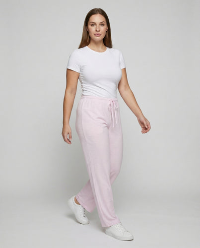 Damen Gestreifte Tunnelzug Jersey Schlafhose