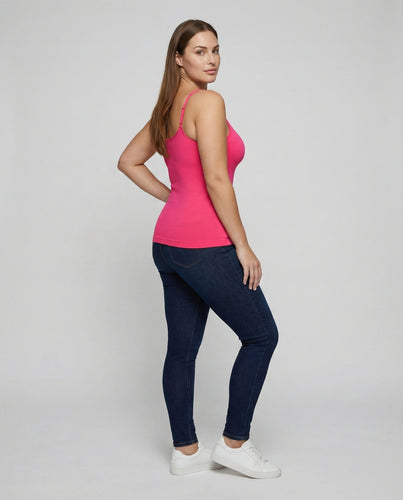 Damen Formgebende Nahtloses Finish Mischgewebe Shaping-Spaghettitop