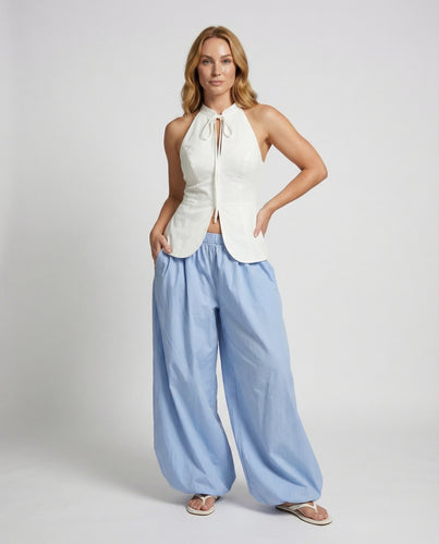 Damen Elegante Zarter Bindeschleife Satin Satin-Top