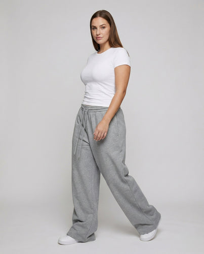 Damen Bequeme Verdeckte Eingrifftaschen Sweat Oversize-Sweathose