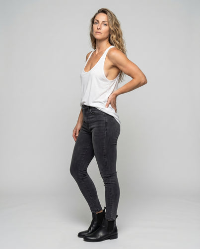 Damen Feminine Wickelfront Mischgewebe V-Ausschnitt Top