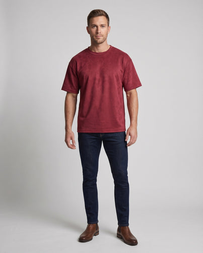 Unisex Schlichte Dichtes Material Baumwolljersey Boxy-T-Shirt