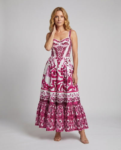 Damen Elegante Geraffte Gummizug-Taillenpartie Mischgewebe Maxikleid